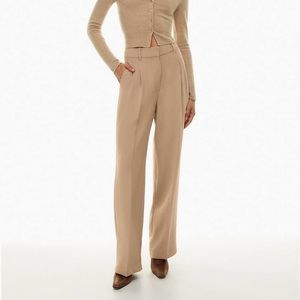 Aritzia Effortless Pants in Gold Camel
